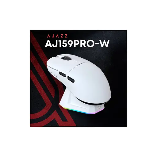 Мишка Ajazz AJ159PRO Wireless/Bluetooth/USB Charging Dock White (AJ159-PRO-W) - фото 4
