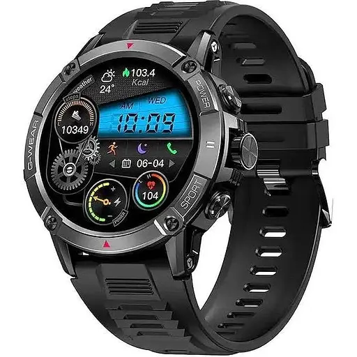 Розумний смарт-годинник Smart Watch NX8 AMOLED Full HD екран з пульсоміром і компасом Чорний