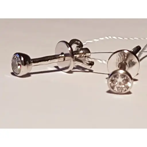 Золоті сережки-пуссети Імперія золота з фіанітами. СП283БИ - фото 2