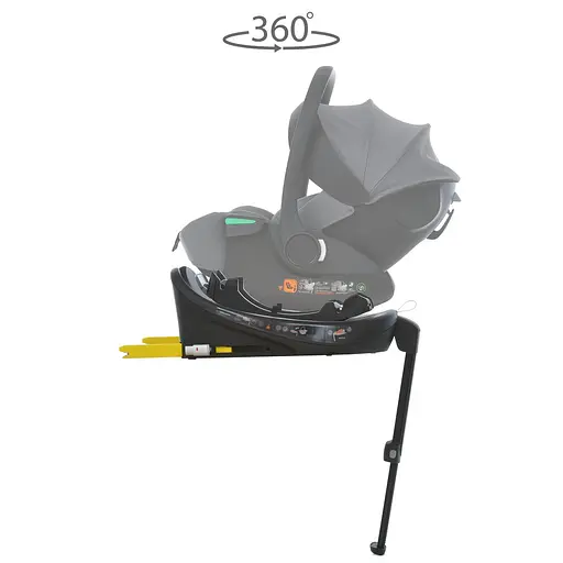 База под автокресло El Camino i-FLOW ME 1198 Base 360, i-SIZE R129, с ISOFIX и опорной ногой - фото 2