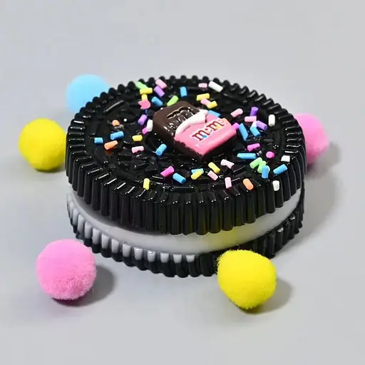 Іграшка-антистрес A-Toys Сквіш Таба Печиво Oreo чорний липкий - фото 1