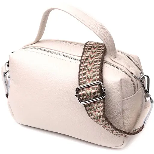 Женская прямоугольная сумка Vintage на два отделения из натуральной кожи 22х13х11 см sum0028994 - фото 1