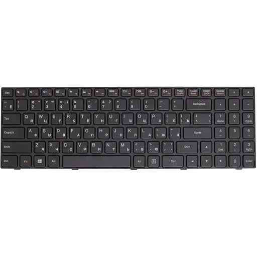 Клавиатура для ноутбука Lenovo 300-15B Black, Ru, черная рамка