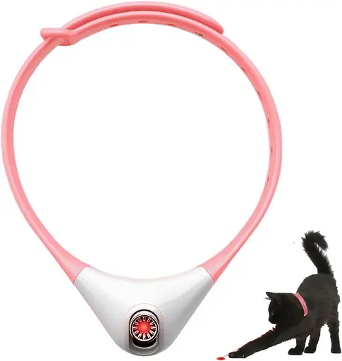CJHZQYY Перезаряжаемый лазерный ошейник для кошек, автоматический лазерный ошейник для кошек для домашних котят и кошек