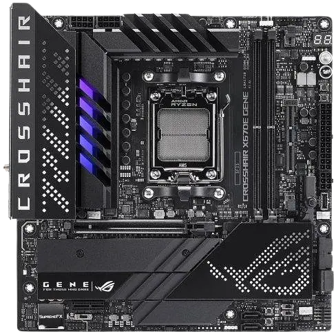 Материнская плата Asus X670E ROG CROSSHAIR GENE Socket AM5 (ROG CROSSHAIR X670E GENE) Б/У - фото 2