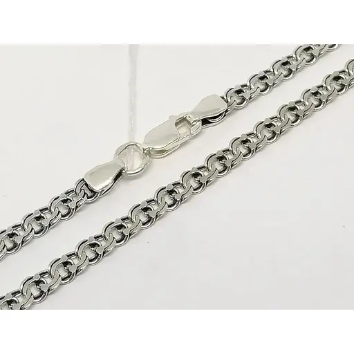 Срібний ланцюжок Харків Ланцюг (Бісмарк). 1057/1-Ч 55 70 - фото 2