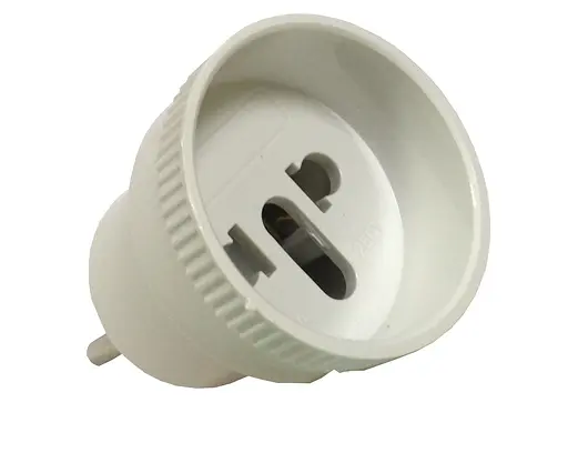 Европереходник белый 16А (бочонок) (30шт/уп 300шт/ящ) (18162) ТМ LUMANO - фото 1