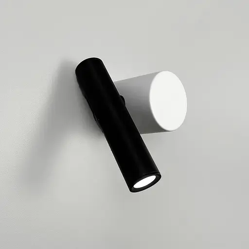 Бра зі спотом у чорно-білому корпусі 14х9 см Line F Арт. B326/1 BK|WT - фото 4