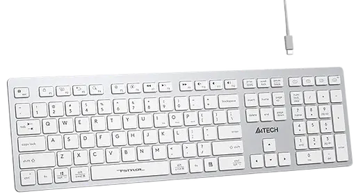 Клавіатура бездротова A4Tech Fstyler FBX50C White - фото 3