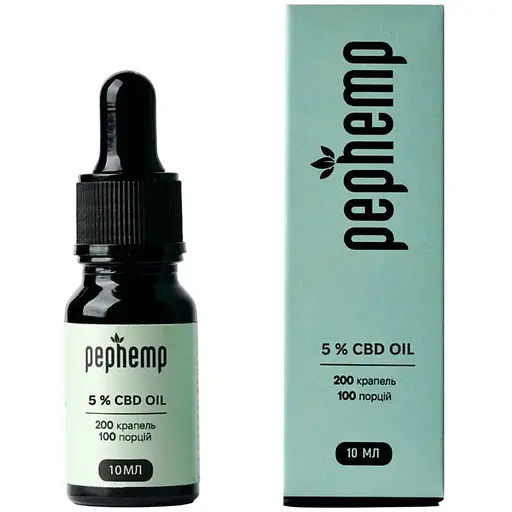 Диетическая добавка Pephemp Масло 5% СBD Isolate с нейтральным вкусом 10 мл