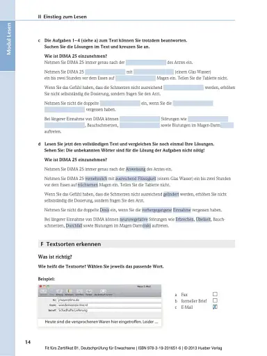 Fit furs Goethe-Zertifikat B1 Deutschprüfung für Erwachsene Lehrbuch mit zwei integrierten Audio-CDs - фото 2