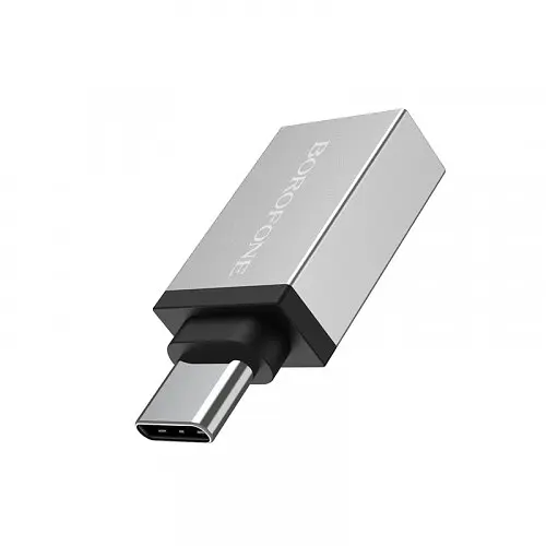 Переходник OTG Borofone BV3 USB to Type-c Adapter - фото 1