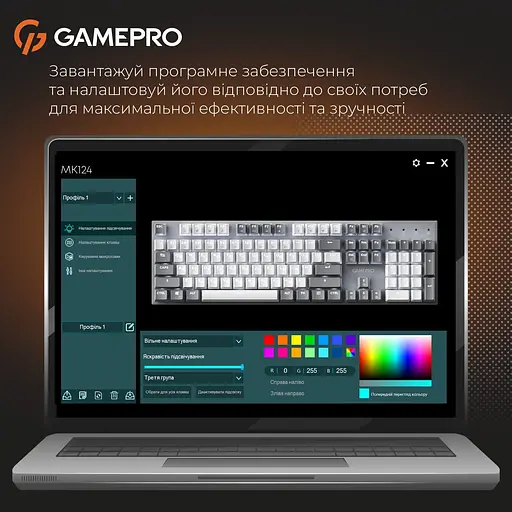 Клавиатура GamePro Genesis Metallic Outemu Red Swithes USB Gray (MK144G) [152671] - фото 12