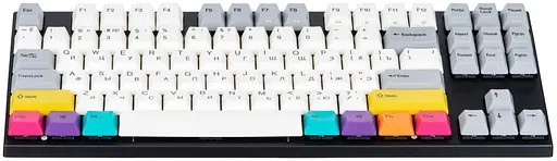 Клавіатура Varmilo APT87 CMYK K-Prestige Silent WL/USB-A White Led (A92A024F8A5A17A007) - фото 4
