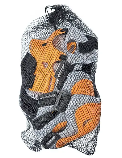 Комплект детского шлема и защиты Yongkang GB24429-2009 S (5–9 лет) оранжевый динозавр (G0001138) - фото 9