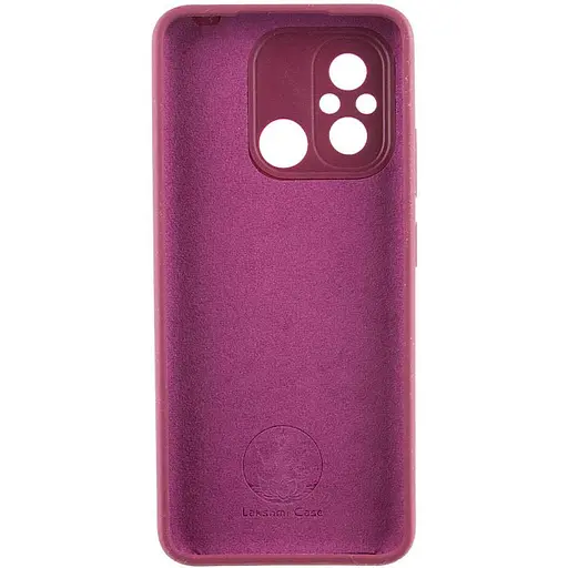 Чохол Lakshmi Silicone Cover Full Camera AAA with Logo для Xiaomi Redmi 12C Бордовий/Plum - фото 2