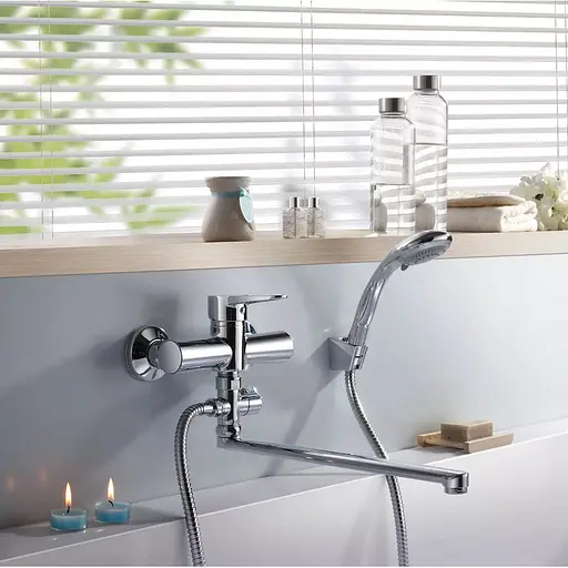 Смеситель для ванны Wezer PUD6-B045 хром - фото 2