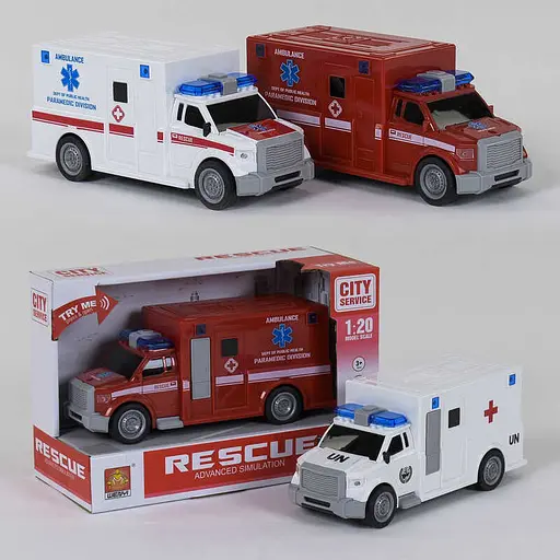 Швидка допомога, WY670A/B/C, звукові та світлові ефекти (В асортименті) - фото 5