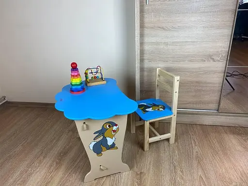 Дитячий письмовий столик та стільчик кришка Хмарка - фото 2