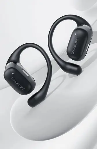 Беспроводные спортивные Bluetooth наушники Langsdom TS17 Open-Ear с направленным звуком и микрофоном Черный - фото 8