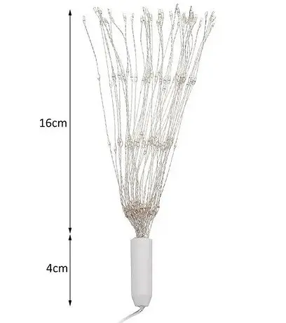 Світлодіодна гірлянда Феєрверк Firework автономна 120LED, довжина нитки 16см з пультом - фото 4