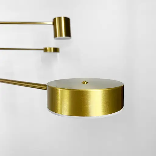 Сучасна латунна LED люстра FLEA з ріжками, що регулюються по осі | Арт. DE 31/8 AB | Line F - фото 6