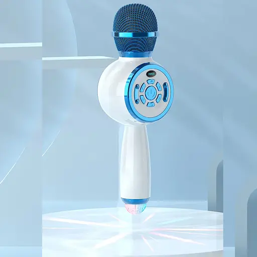 Караоке Микрофон-колонка DS810 Blue - фото 3