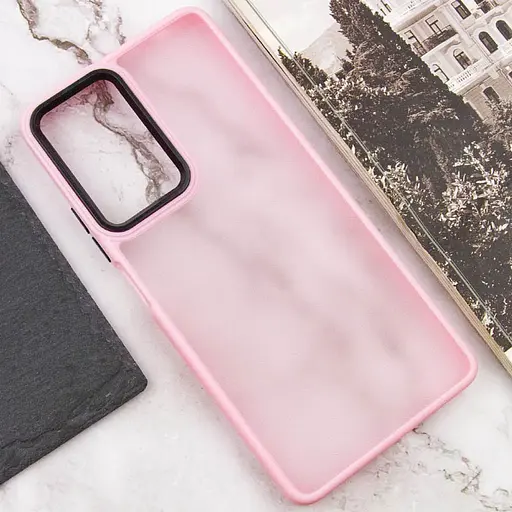 Чехол Epik TPU+PC Lyon Frosted для Xiaomi Poco F5 Pro Pink - фото 4