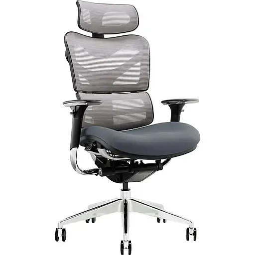 Офисное кресло GT Racer X-782 (W-20, B-40), светло-серое (X-782 Bright Gray (W-20 B-40)) - фото 2