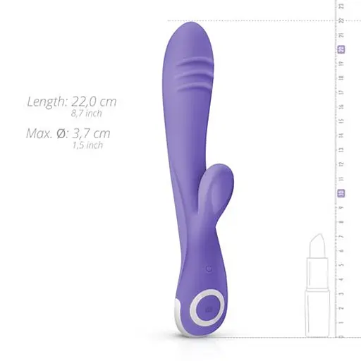 Вібратор-кролик EasyToys Good Vibes Only Fane 22 см фіолетовий - фото 4