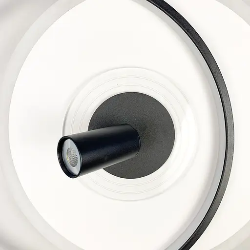 Стельова дизайнерська люстра LED Line.F MJ 50-500 BK+WT - фото 7