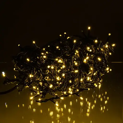 Вулична гірлянда Бахрома GarlandoPro 20 с 335 LED чорний дріт Жовтий 20MBY
