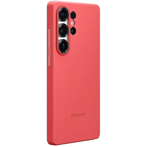 Оригінальний протиударний силіконовий чохол Samsung Silicone Case для Galaxy S25 Ultra Red EF-PS938CREGWW - фото 4