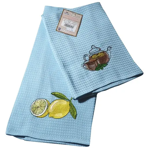 Набір рушників Ярослав Сувенірні №5 Чай з лимоном 45х75 см 2 шт. (57113) - фото 1