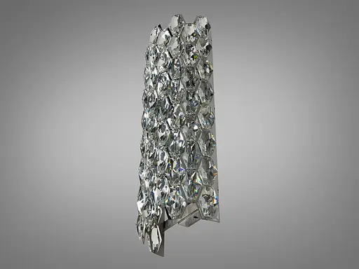 Настінний світильник Diasha 9136B420 срібний кришталь - фото 2