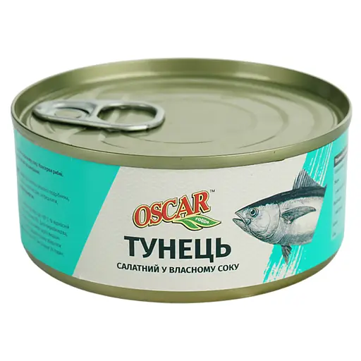 Тунец Oscar салатный в собственном соке 140 г