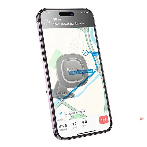 Держатель Hoco H73 Crown magnetic Car holder center console 4.5-7" - фото 2