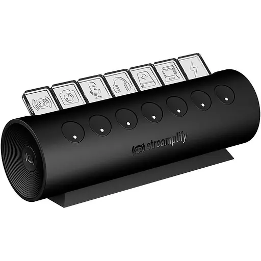 USB-хаб Streamplify HUB CTRL 7-RGB-EU-F, черный - фото 2