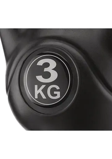Гиря вінілова Gymtek 3кг чорний - фото 7