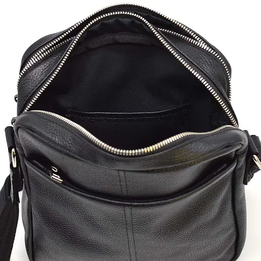 Кожаная мужская сумка через плечо TARWA 24х26х7 см sum0025743 - фото 8