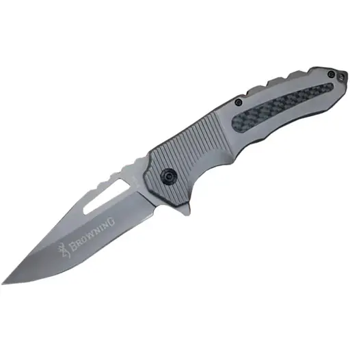 Ніж складний Browning-F134, ручка сталь + карбон, довжина 221 мм, 250 гр, Box