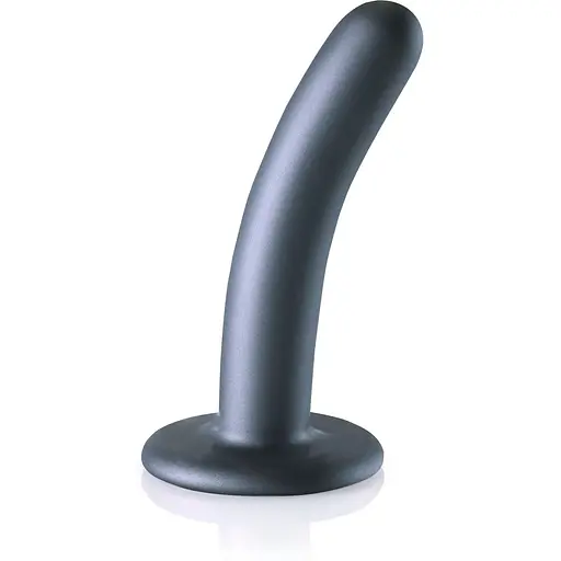 Фалоімітатор Ouch! Smooth G-Spot Dildo 5'' 12.4 см (сірий)