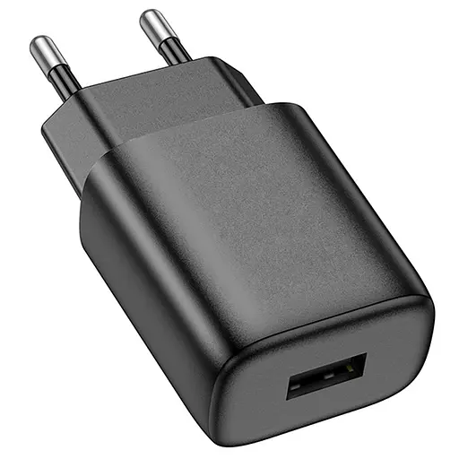 МЗП Hoco C134A Solid 12W (1USB-A) Black - фото 2