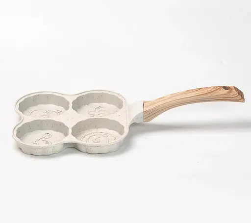 Сковорода порционная 4 фигурные секции 19.5 см Белый - фото 2