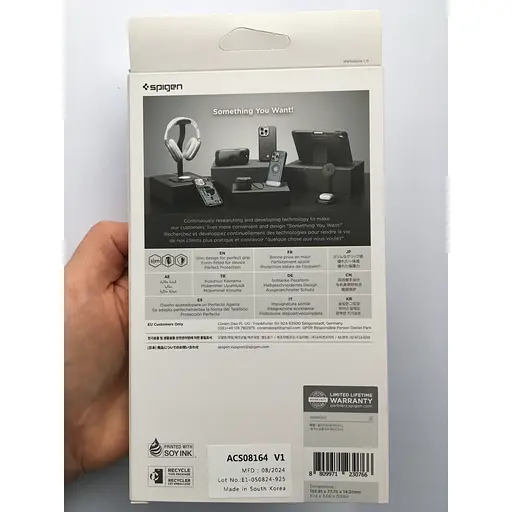 Оригинальный противоударный чехол Spigen Slim Armor (MagFit) MagSafe для iPhone 16 Pro (6.3") Black ACS08164 - фото 4