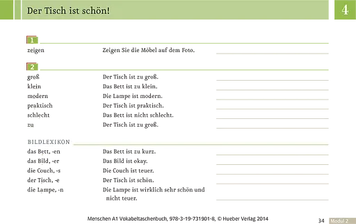 Menschen A1. Vokabeltaschenbuch - фото 7