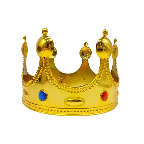 Карнавальна корона Короля золото KA-23-1397, у пакеті - фото 1
