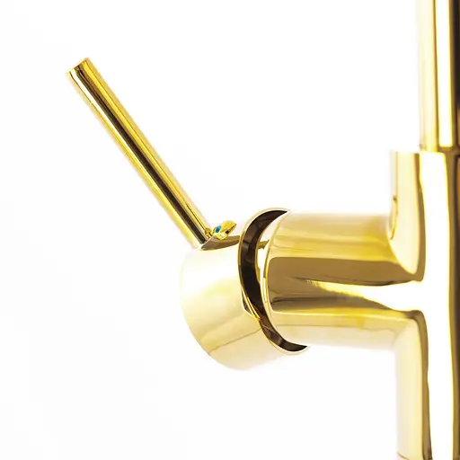 Смеситель для ванны Rea Ortis L.gold золотой напольный REA-B7430 Золотой - фото 5