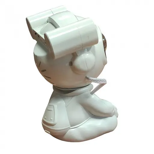 Ночник проектор звездного неба Астронавт XL-730 Bluetooth колонка с TF card Сидящий космонавт с пультом Белый - фото 2