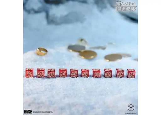 Набор кубиков Game of Thrones. Lannister 10xD6 Dice Set (10 шт.) (GOT/00190166/2025/2/B) - фото 3
